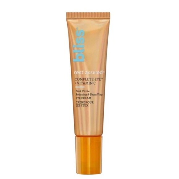 Bliss Rest Assured Eye Cream Dark Circle & Depuffing Eye Cream + Vitamin C NWB! - Picture 2 of 3